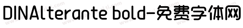 DINAlterante bold字体转换